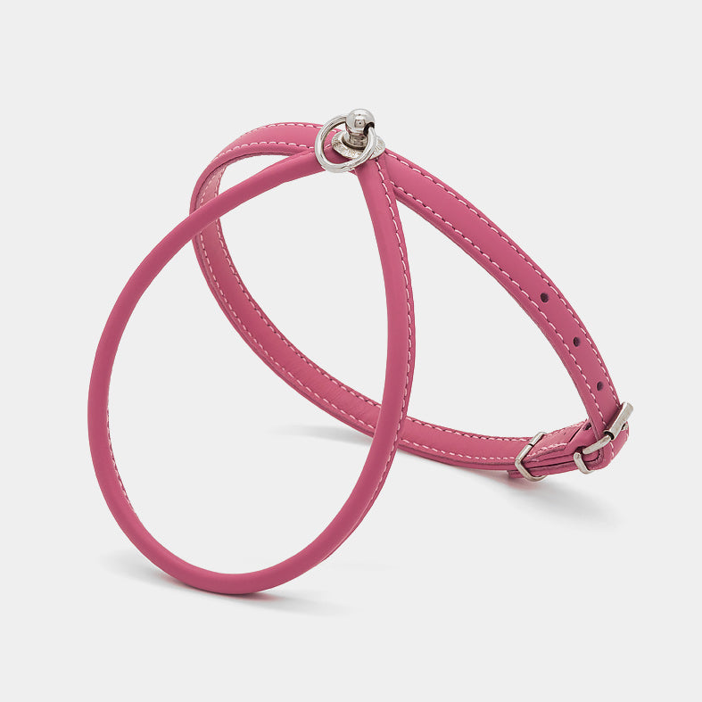 Pettorina in Pelle ROSA