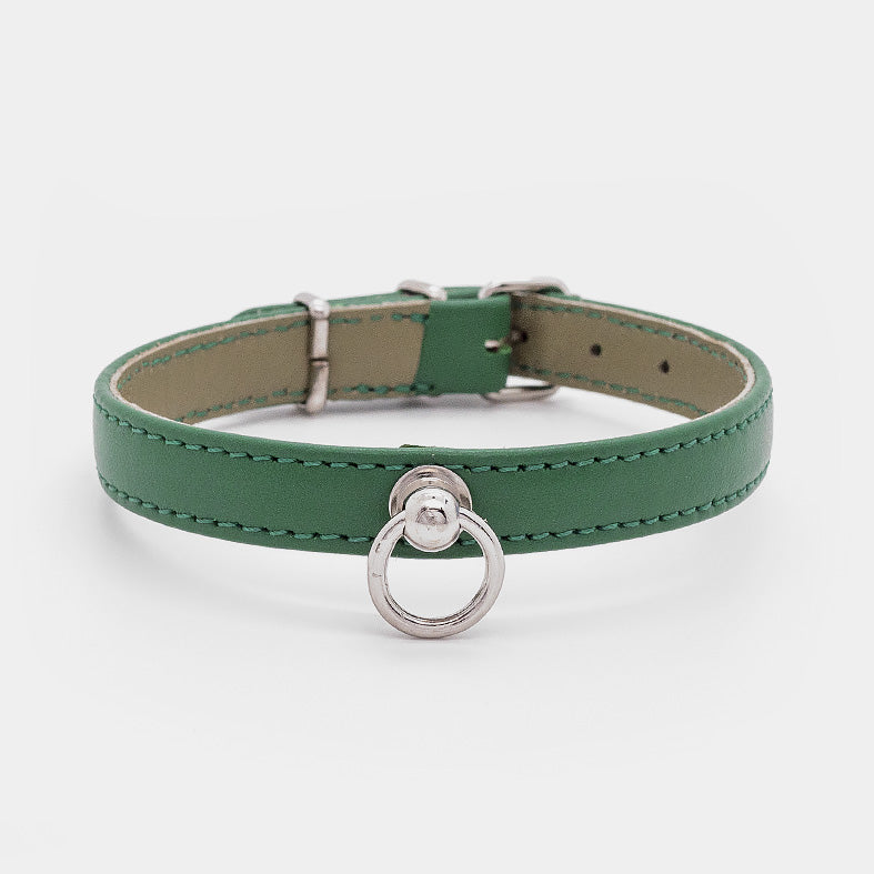 Collare in Pelle VERDE