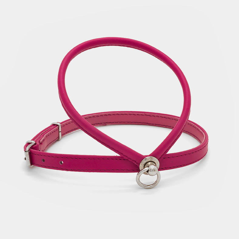 Pettorina in Pelle FUCSIA