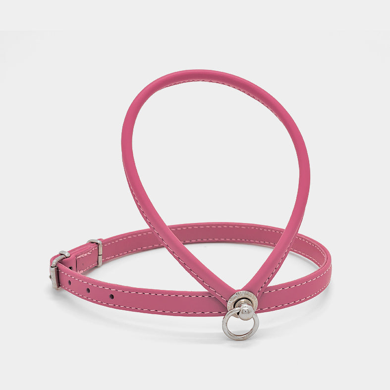 Pettorina in Pelle ROSA