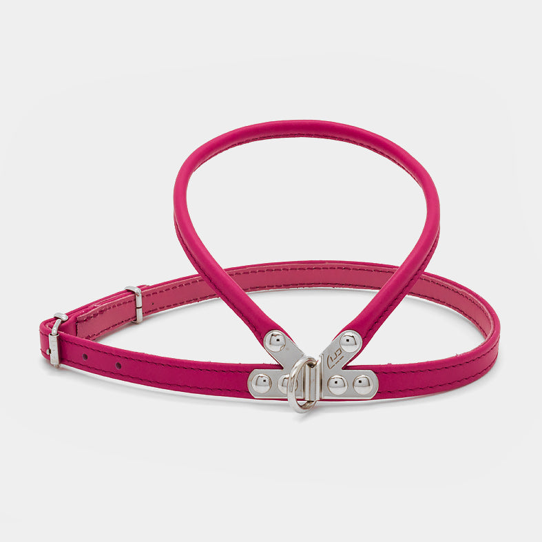 Pettorina in Pelle FUCSIA
