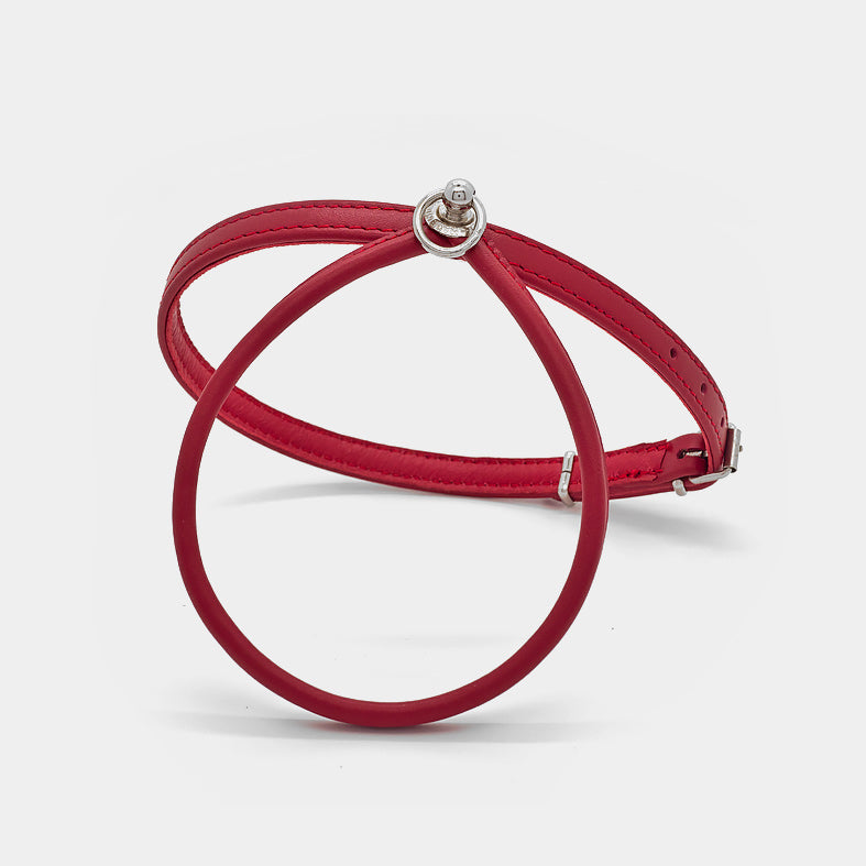 Pettorina in Pelle ROSSA