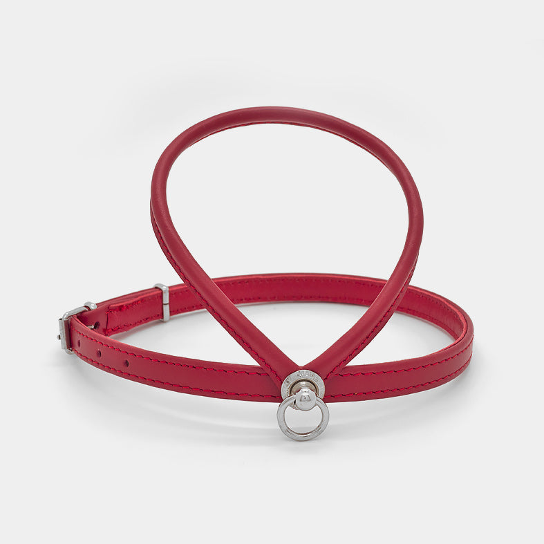 Pettorina in Pelle ROSSA