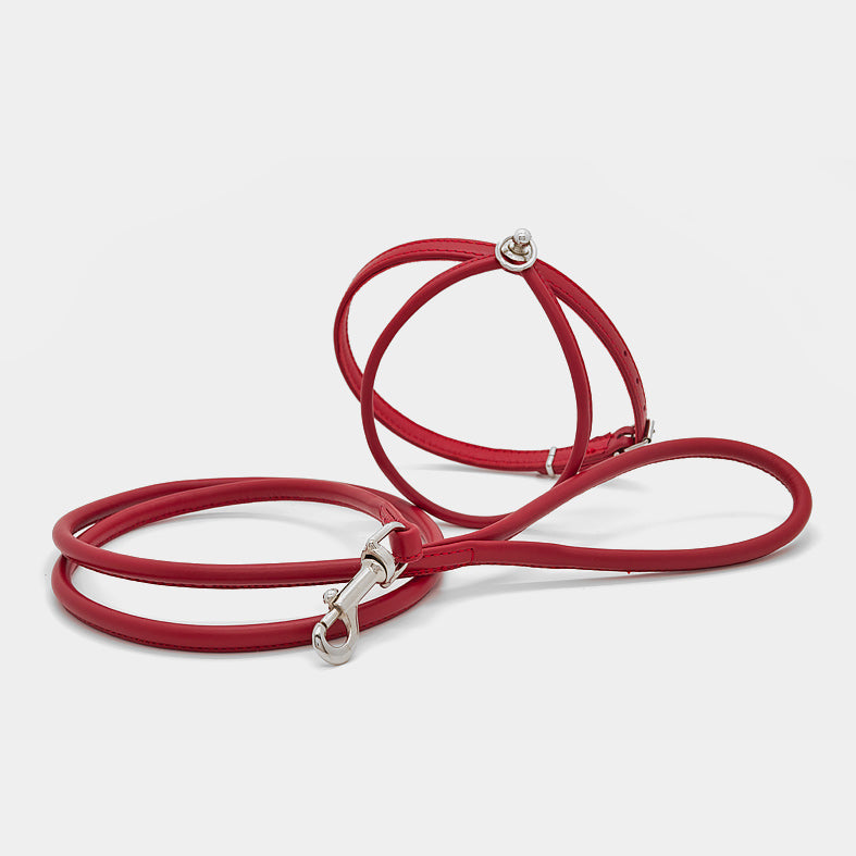 Pettorina in Pelle ROSSA