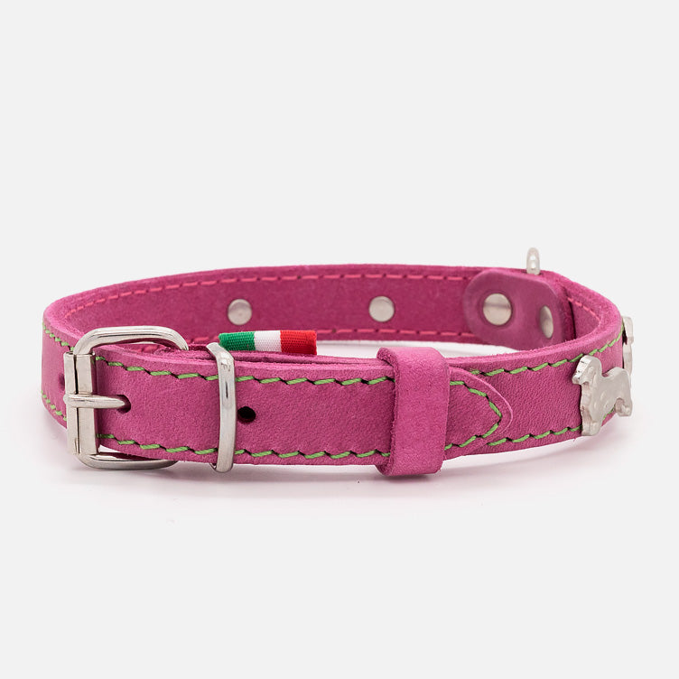 Collare BASSOTTI in Pelle Soft ROSA