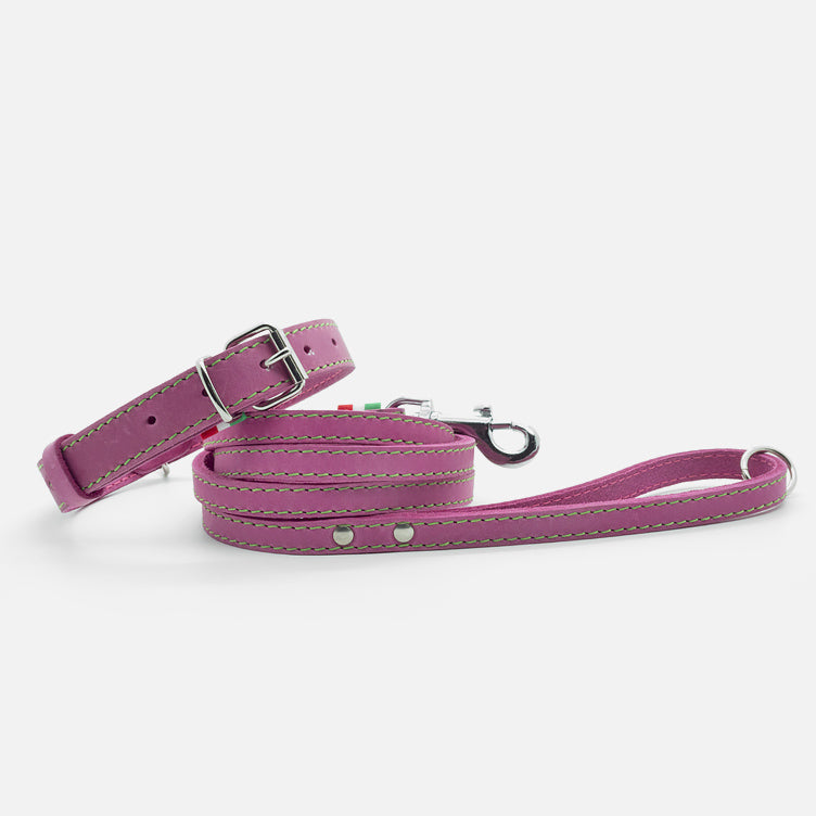 Collare in Pelle Soft ROSA