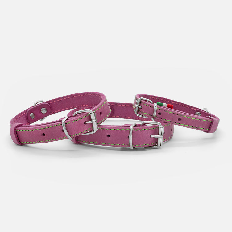 Collare in Pelle Soft ROSA