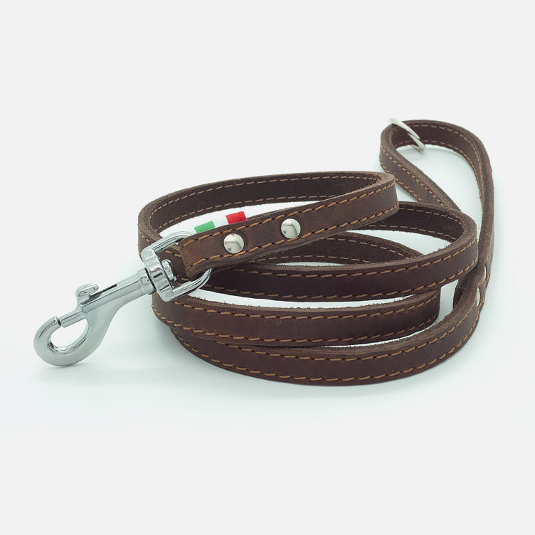 Guinzaglio in Pelle Soft MORO