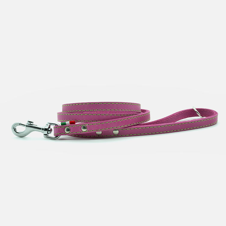 Guinzaglio in Pelle Soft ROSA