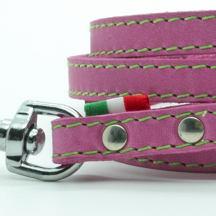 Guinzaglio in Pelle Soft ROSA
