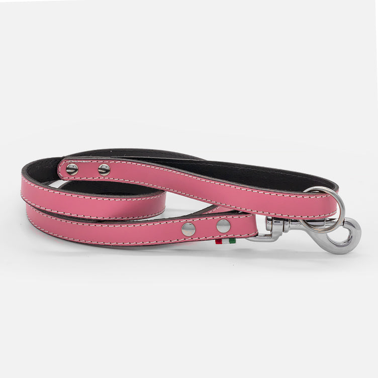 Guinzaglio in Pelle ROSA BONE