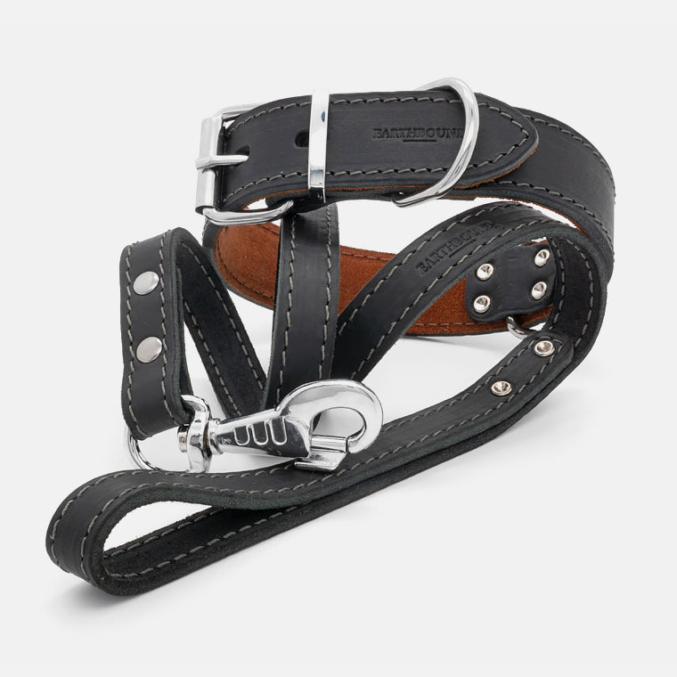 Collare in pelle Black OX