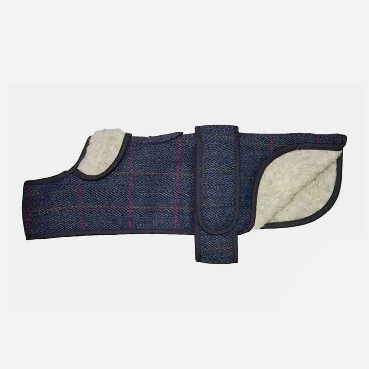 CAPPOTTINO IN TWEED BLU - Bassotti