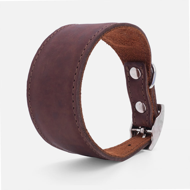 Collare in Pelle per Levrieri BROWN