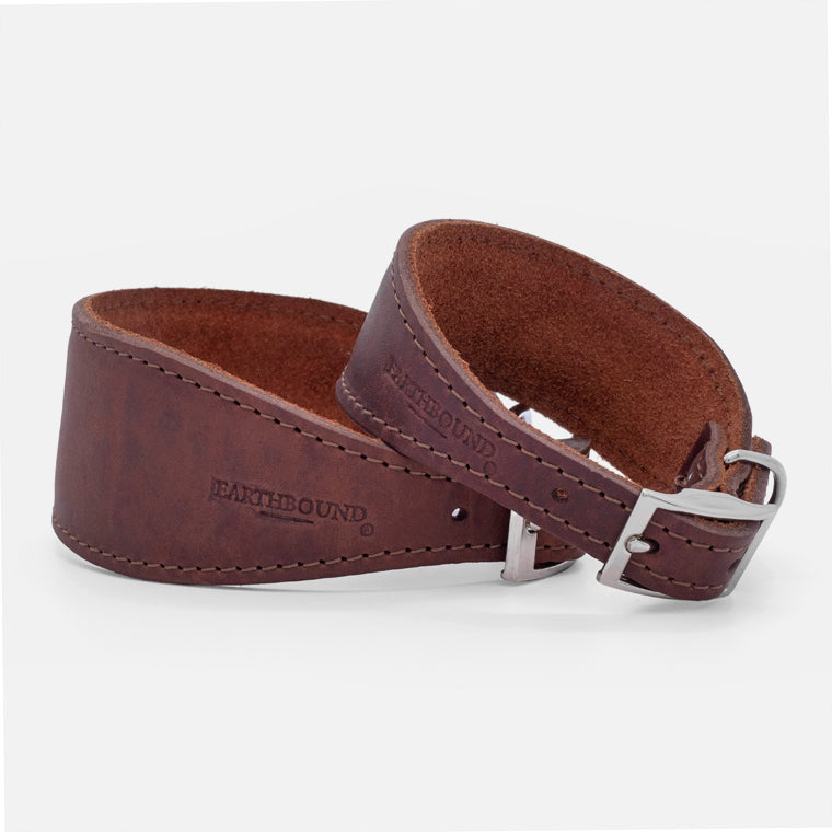 Collare in Pelle per Levrieri BROWN