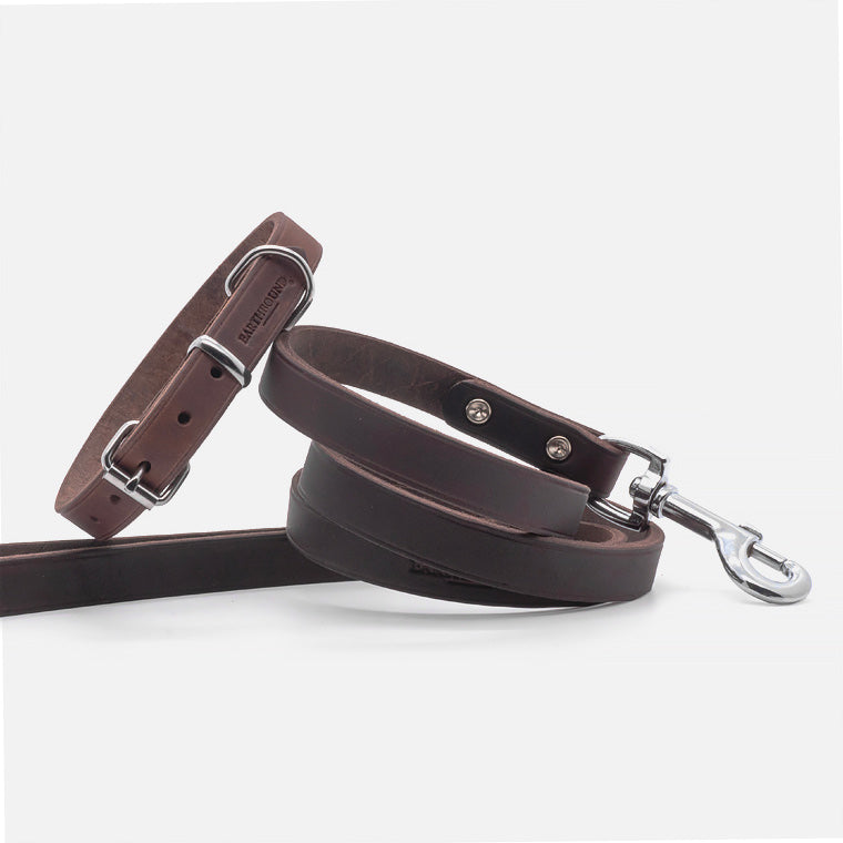 Collare in Pelle Soft Country BROWN