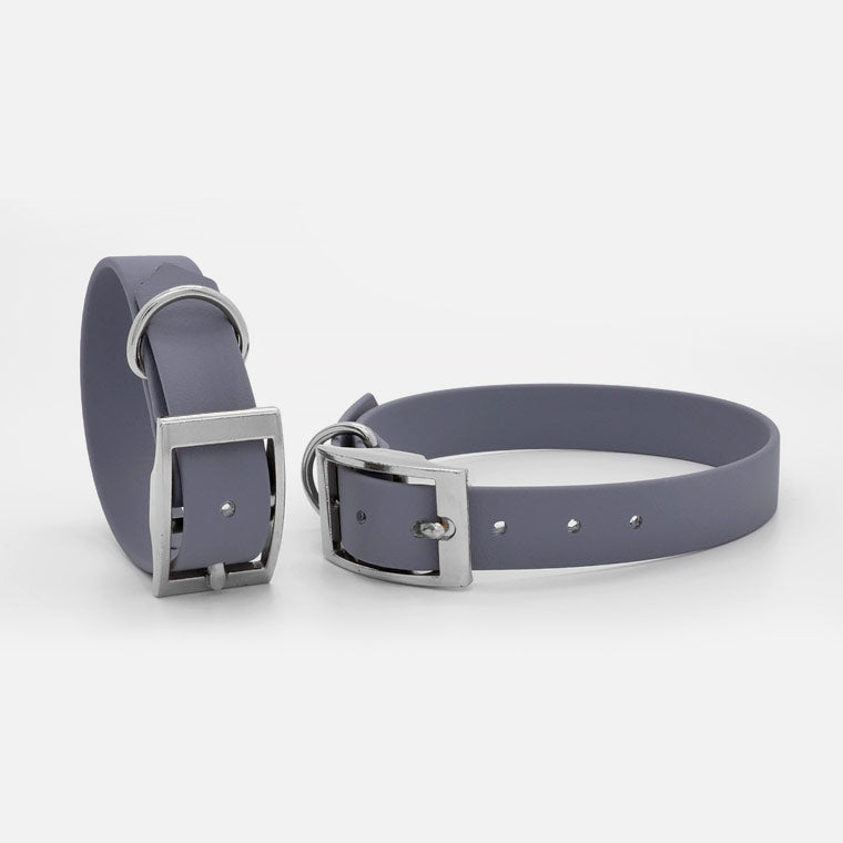 Collare in Biothane Grey H19mm