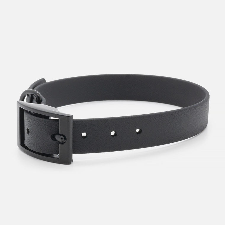 Collare in Biothane Nero H19mm
