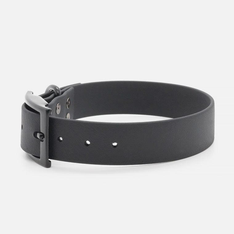 Collare in Biothane Nero H25mm