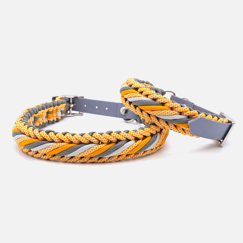 Collare in Paracord ACCIAROLI Caramella