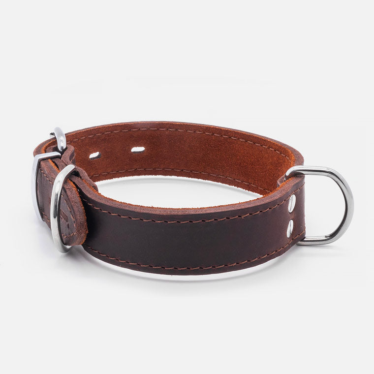 Collare in pelle Brown OX