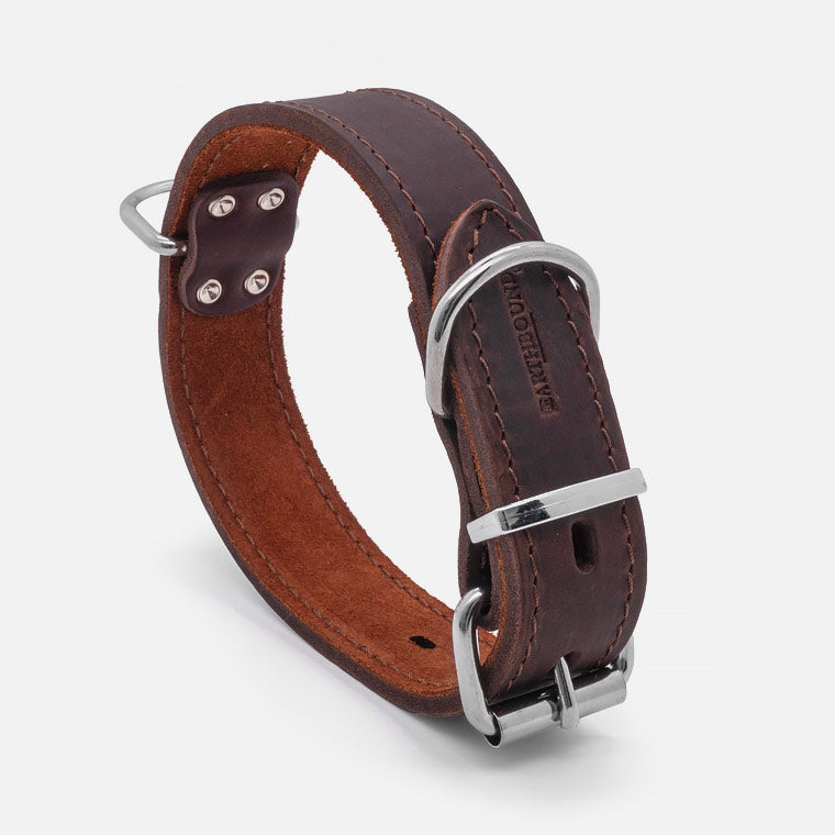 Collare in pelle Brown OX