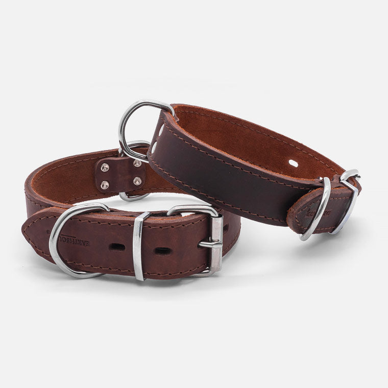 Collare in pelle Brown OX