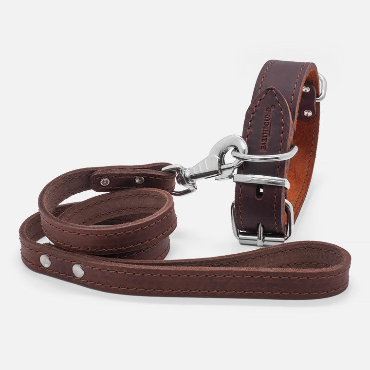 Collare in pelle Brown OX