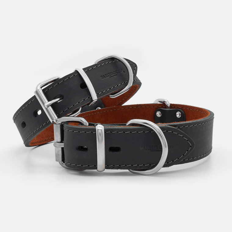 Collare in pelle Black OX