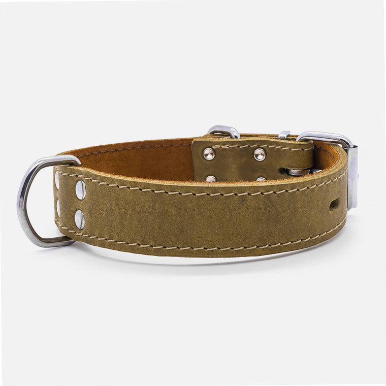Collare in pelle Green OX