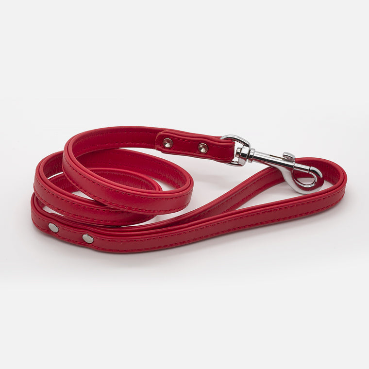 Guinzaglio in pelle DOUBLE RED