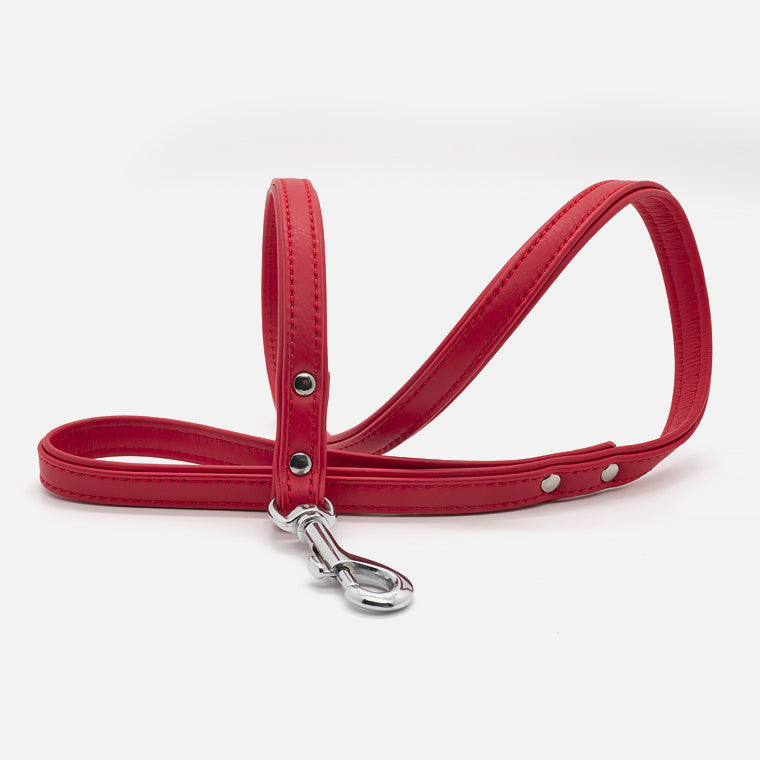 Guinzaglio in pelle DOUBLE RED