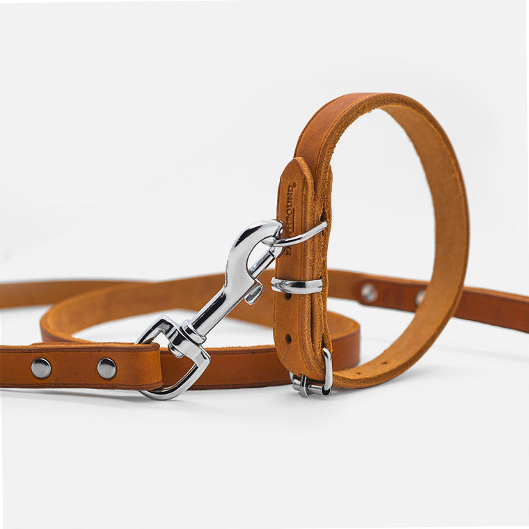 Guinzaglio in Pelle Soft Country SABBIA