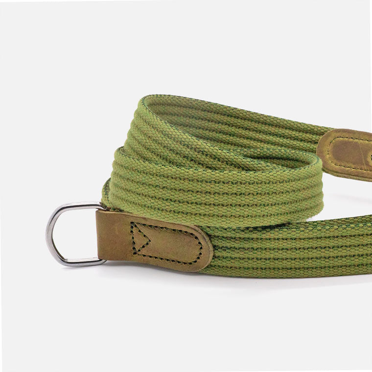 Guinzaglio in Cotone e Pelle GREEN