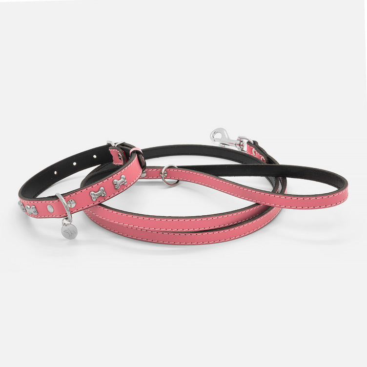 Collare in Pelle ROSA BONE