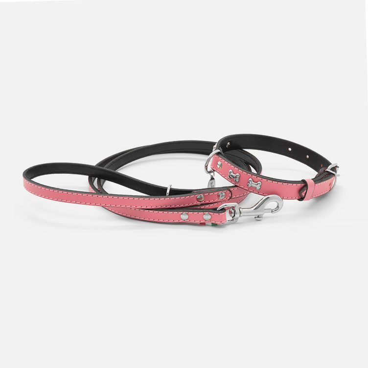 Collare in Pelle ROSA BONE