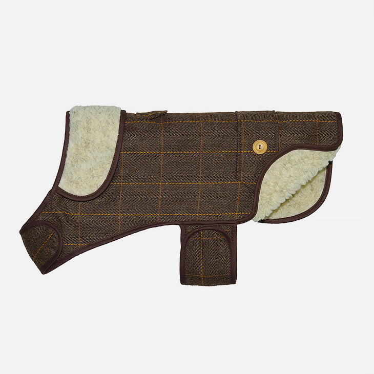 CAPPOTTINO IN TWEED MARRONE